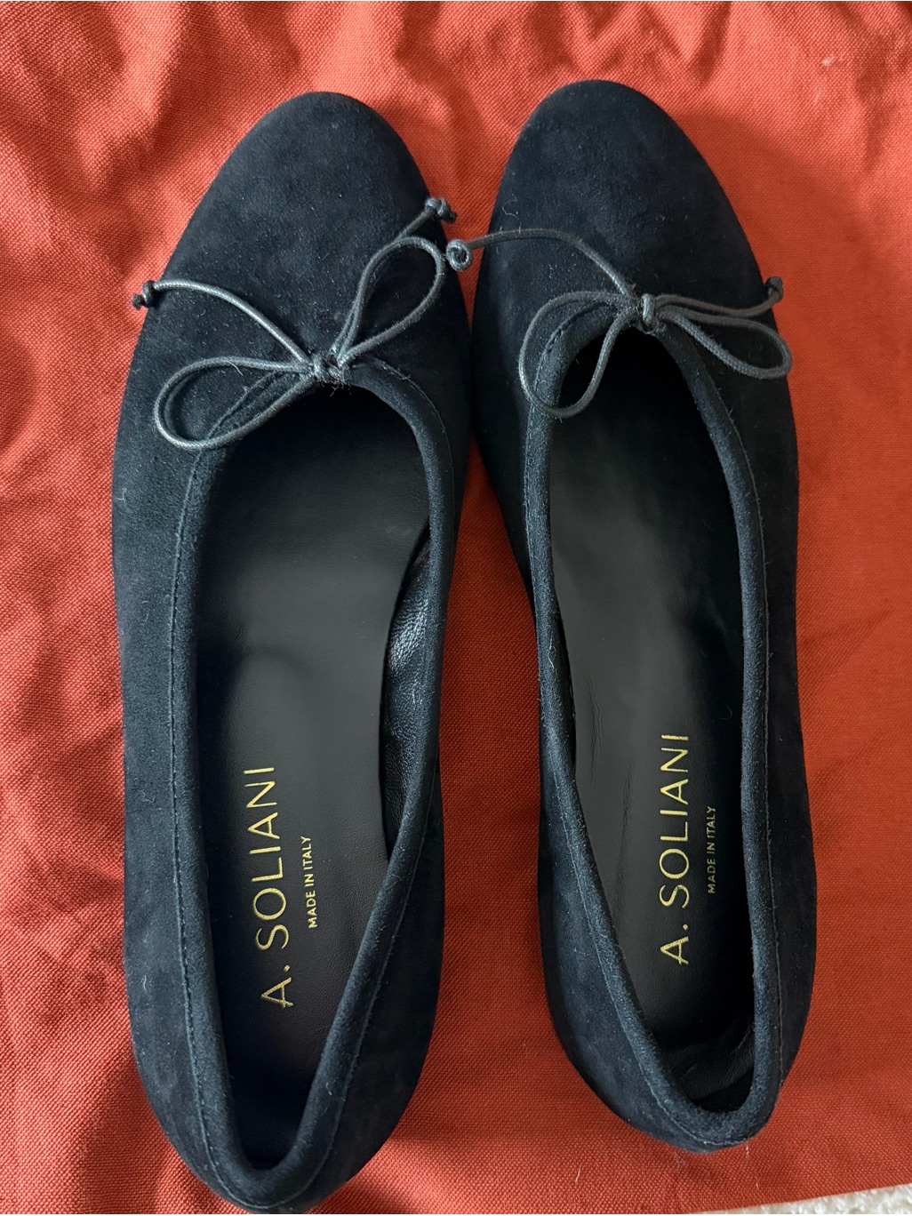 A. Soliani Como Black Suede Ballet Flats - Nwt — image 3 of 7